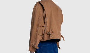 Camicie da uomo in cotone con bottone Casual a manica lunga personalizzata soccorso Vintage in cotone tessuto da lavoro <span class=keywords><strong>giacca</strong></span> Varsity in tela - Product Image 4