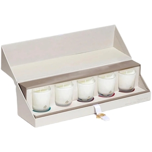 Wholesale Luxury Premium Packaging Gift Candle Jar Boxes Custom Fancy Design Logo Rigid Paper Candle Box Set
