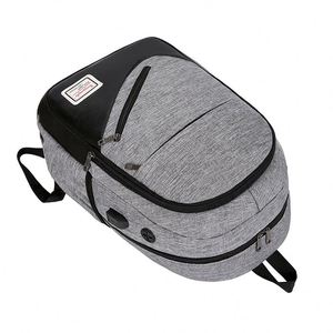 Sac à dos multifonctionnel pour homme de grande capacité pour les voyages avec doublure en polyester imperméable et fermeture éclair idéale pour les étudiants - Product Image 4