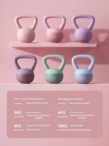 Kettlebell de PVC Suave y Arena de Hierro Trykid, Equipo de Fitness Unisex para el Hogar, para Levantamiento de Cadera, Sentadillas y Ejercicios de Tonificación <span class=keywords><strong>con</strong></span> <span class=keywords><strong>Mancuerna</strong></span> Pequeña - Product Image 5