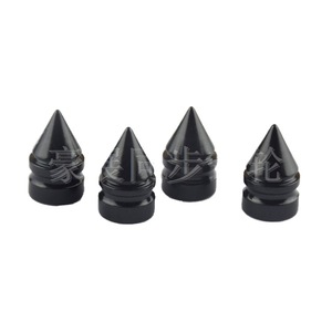 Smart Valve <b>Cap</b> Conical Black Aluminum Alloy For Car Tire Wheel <b>Dust</b> Cover Replacement Repair Parts - Product Image 5