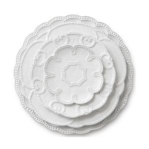 Juego de platos de porcelana de hueso en relieve hechos a mano 2024, vajilla blanca, juego de platos de restaurante, vajilla, platos de cerámica para boda - Product Image 2
