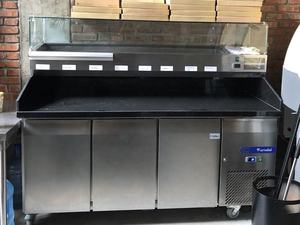 Réfrigérateur et congélateur en <span class=keywords><strong>marbre</strong></span>, équipement de cuisine, <span class=keywords><strong>Table</strong></span> de préparation de Pizza - Product Image 3