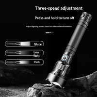 Lampe torche tactique en alliage d'aluminium étanche à LED rechargeable par USB avec mise au point réglable IP54 pour une utilisation en extérieur