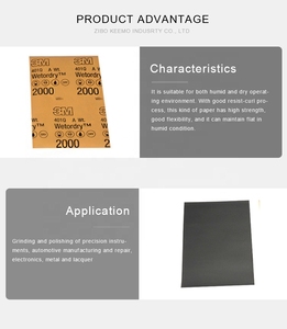 Papel de <span class=keywords><strong>Lija</strong></span> Automotriz 3M 139x228 401Q Grano 2000 Wetordry para Pulir Automóviles - Product Image 3