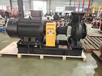 Pompa Air Horizontal Listrik 400m3/jam dari Produsen, Pompa Sentrifugal Besi dengan Hisap Ujung untuk Penggunaan Booster Kebakaran