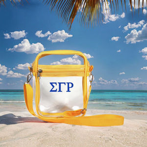 Sac bandoulière transparent pour femme avec sangle réglable, en PVC imperméable, approuvé pour les stades, pour couleurs blanches, sac messager portable - Product Image 3