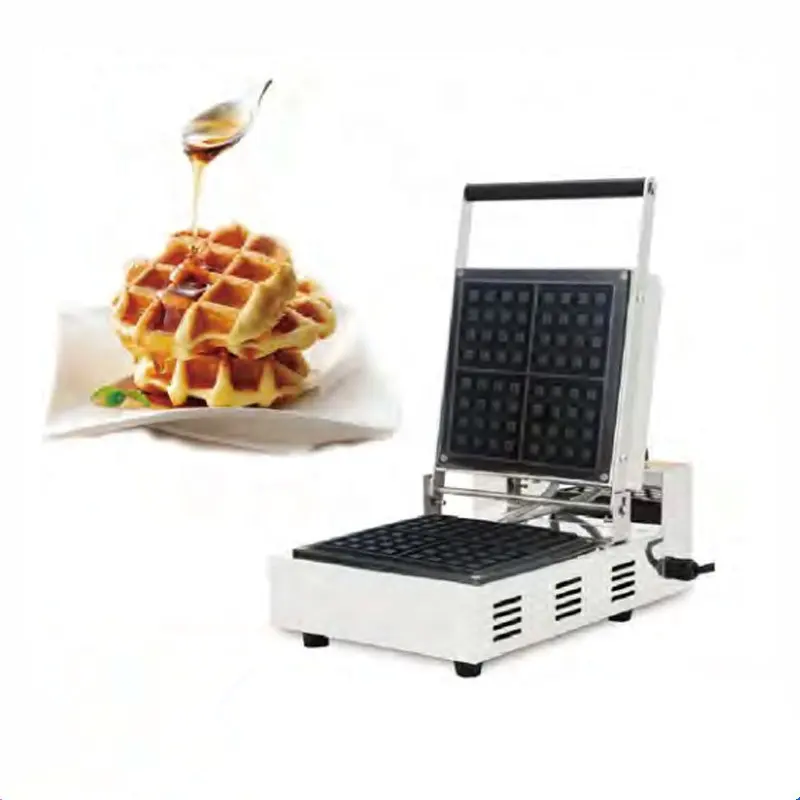 Più modelli in acciaio inox commerciale elettrico Waffle Maker tostapane forno per frittelle macchina Baker