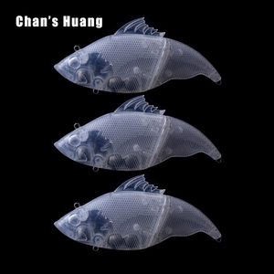 Chan's Huang Super Quality Cheap Price Swimbait Blanks Sinking Bass Hard Baits 10.5CM 35G Unpainted Multi Jointed Fishing Lures