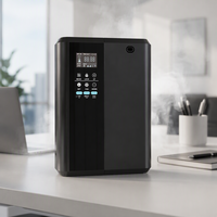Diffuseur d'arômes intelligent à deux fluides et purificateur d'air, capacité d'huile de 500 ml, contrôlé par application, avec ions oxygène négatifs, appareil de diffusion de parfum mural
