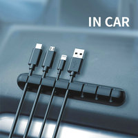 Accessoires électroniques Eco-life, support de câble de bureau en silicone et clips d'organisation - Modèle