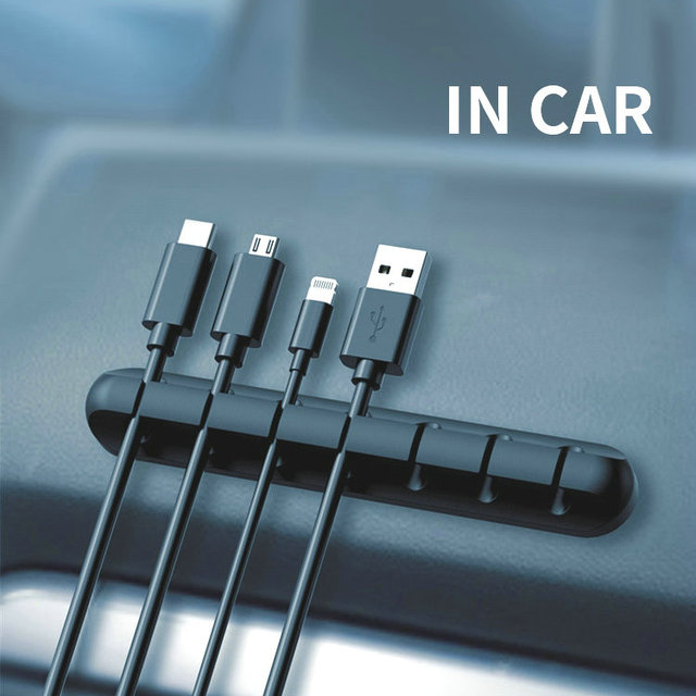 Eco-life Electronic Accessories Silicone Desk Cable Holder & Organizer Clips-Model