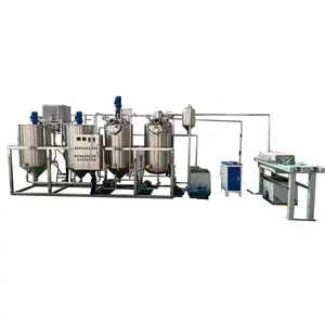 Actory-máquina de refinación de aceite de palma crudo, planta de refinería de aceite de palma