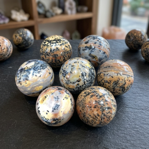 Venta al por Mayor de Esferas de Ágata Dendrítica Natural Kinggems, Talladas y Pulimentadas, para Feng Shui, Reiki y Sanación Ambiental - Product Image 3