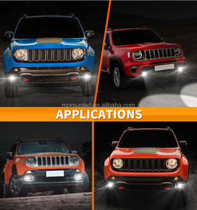 Per <span class=keywords><strong>Jeep</strong></span> <span class=keywords><strong>Renegade</strong></span> 2015-2018 LED paraurti anteriore fendinebbia nero cromato per accessori <span class=keywords><strong>Jeep</strong></span> lampada di guida - Product Image 6