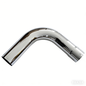 Coude d'échappement à 90 degrés de 4 pouces ID/OD x <span class=keywords><strong>9</strong></span>, 12, 18 pouces, courbure mandrinée, pour <span class=keywords><strong>silencieux</strong></span> de tuyau d'échappement robuste - Product Image 3