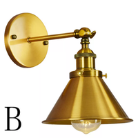 Belle lampe murale vintage en fer, douille e27 110V 120V base de lampe murale 5w 7w 9w 10w 15w