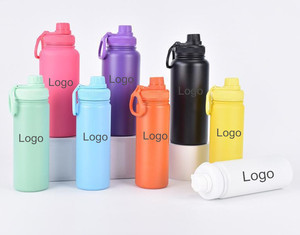 Bình giữ nhiệt chân không hai lớp bằng thép không gỉ 18oz 32oz cho trẻ em, có ống hút, nắp đậy, chống rò rỉ, không chứa BPA - Product Image 3