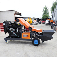 Pompe à béton portable mini diesel de haute qualité 10-15M/H pour projets continus à transport horizontal