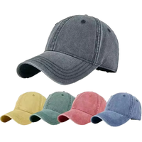 Gorra de Béisbol Unisex Vintage de Algodón Estilo Camionero, Ajustable, Deportiva, Teñida, Desgastada, Lisa, de Sarga, de Felpa, de Jersey