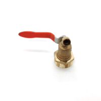 Vanne d'arrêt d'eau en laiton G1/2 ''robinet de robinet de contrôle de bavoir Valve d'arrêt d'eau Push Fit Pex Connect Valve d'eau