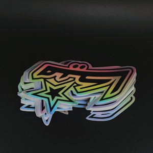 Benutzer definierte gedruckte 3D Anime Holo graphic <span class=keywords><strong>Sticker</strong></span> Labels Neue Designs mit Logo Laser für die Verpackung - Product Image 4