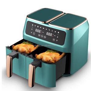 Aifa usine <span class=keywords><strong>meilleur</strong></span> prix <span class=keywords><strong>friteuse</strong></span> domestique double 1800W 8L 9L cuisson antiadhésive électrique <span class=keywords><strong>friteuse</strong></span> à air profond gril numérique - Product Image 2