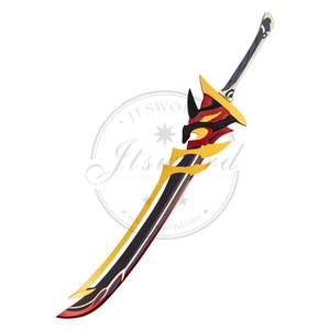 ดาบจำลอง คีมายเออร์ เรดฮอร์น สโตนเทรสเชอร์ แบมบู จากเกม Genshin Impact ของ MS - Product Image 6