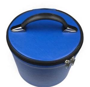 Freemason Masonic Apron Leather Hard <b>Briefcase</b> / Masonic Hat Cap Crown case Blue - Product Image 6