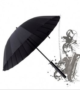 Parapluie pliant de haute qualité avec poignée de samouraï japonaise personnalisée, cadre en fer suspendu, avec épée katana - Product Image 1