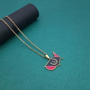 Collar con Colgante <span class=keywords><strong>de</strong></span> Cadena <span class=keywords><strong>de</strong></span> Acero Inoxidable y Oro <span class=keywords><strong>de</strong></span> 18K, con Bandera <span class=keywords><strong>de</strong></span> la Herencia Afroamericana Negra Nueva, Bandera <span class=keywords><strong>de</strong></span> Espada <span class=keywords><strong>de</strong></span> 1967 y Bandera <span class=keywords><strong>de</strong></span> Juneteenth - Product Image 6