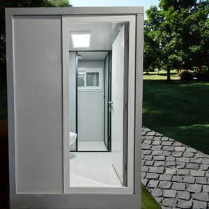Portable extérieur préfabriqué toilette salle de bain avec évier pas cher <span class=keywords><strong>prix</strong></span> cabine de douche minuscule jardin toilettes - Product Image 1