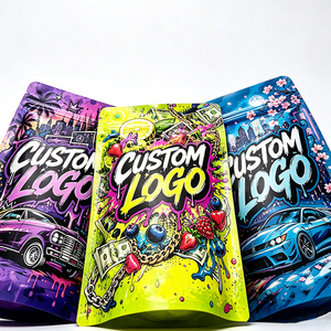 Sacs en Mylar en gros imprimés sur mesure 1g 3.5g 7g 14g, sachets refermables anti-odeur pour emballage de bonbons et <span class=keywords><strong>biscuits</strong></span> - Product Image 4