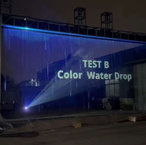 Équipement de rideau d'eau numérique en acier inoxydable, écologique, pour <span class=keywords><strong>parc</strong></span>, cuisine, extérieur, villa, paysage aquatique interactif - Product Image 1