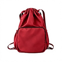 Sac à dos unisexe décontracté et tendance en jean pliable, imperméable, avec cordon de serrage, multifonctionnel, personnalisable avec logo, en polyester, pour le commerce transfrontalier