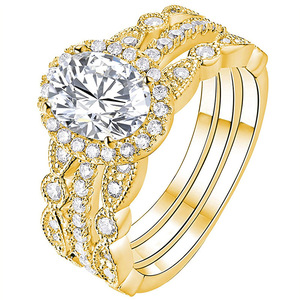 Anello ovale in stile francese per donna, elegante accessorio di moda per feste e uso quotidiano - Product Image 1