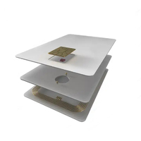 GSC 13,56 MHz RFID F08 24C01 Tarjeta de Control de Acceso Inteligente de plástico de PVC grabable de proximidad de doble chip con chip