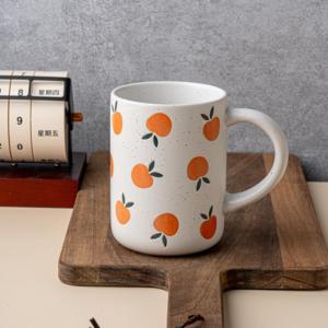 Tasses en céramique Carnaval des fruits d'été, porcelaine 400 ml, compatibles lave-vaisselle et micro-ondes, motifs citron et <span class=keywords><strong>pomme</strong></span>, tasses à café réutilisables pour la <span class=keywords><strong>maison</strong></span> - Product Image 5