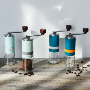 S/S Coating Colorful High Quality Ceramic Burr Mini and Portable Hand Mill Manual Coffee Grinder