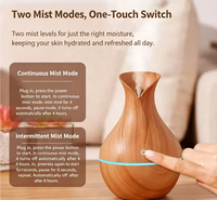 Humidificateurs d'air en bois de 200 ml, diffuseur d'arômes USB, mini diffuseur de parfum d'air, diffuseur d'huiles essentielles électriques pour la maison