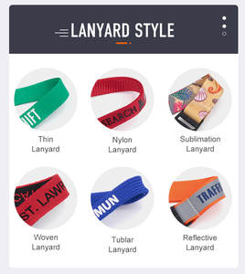 Individueller Logodruck Polyester Kartenhalter Ausweis-Lanyard Umhängeband - Product Image 5