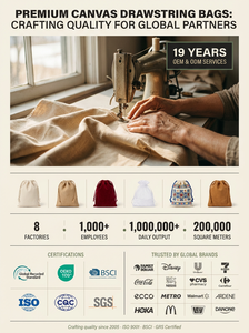 Sac à cordon en coton avec logo personnalisé, promotionnel, écologique, réutilisable, emballage cadeau en gros, pochette avec marque imprimée - Product Image 4