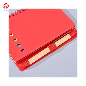 Xoắn ốc ràng buộc A6 Kích thước giấy kraft máy tính xách tay giá rẻ dính Lưu ý bút với xoắn ốc RÀNG BUỘC - Product Image 5