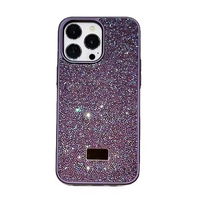 Coque de téléphone de luxe en cristal coloré et diamant pour iPhone 17 16 15 14 13 12 Pro Max, coque arrière en TPU PC pour Samsung Galaxy S25