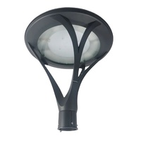 Lampadaire de jardin IP65 en alliage d'aluminium avec options d'alimentation LED AC/solaire pour aménagement paysager et usage en entrepôt