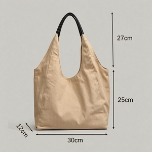 Sac à main polyvalent Lazy Wind en toile denim pour femme, vintage, imperméable, capacité 3L+, avec bandoulière, idéal pour les trajets quotidiens - Product Image 4