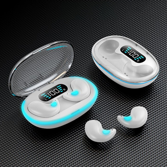 Invisible Wireless Sleeping Headset On-Ear TWS Sleep Earbuds 5.3 Hands-free 9D Stereo Noise Cancelling Sports Gaming Earphones