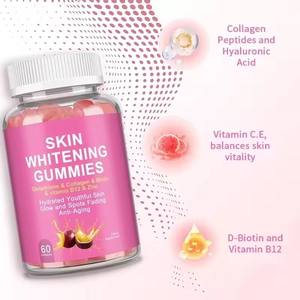 Hautaufhellendes L-Glutathion Kollagen Biotin Hyaluronsäure Beauty Fruchtgummi-Nahrungsergänzungsmittel mit Vitaminen für Dunkle Haut - Product Image 3