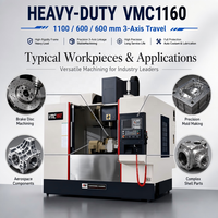 Système de contrôle GSK VMC1160, centre d'usinage vertical 5 axes, machine CNC à broche unique, robuste, à vendre