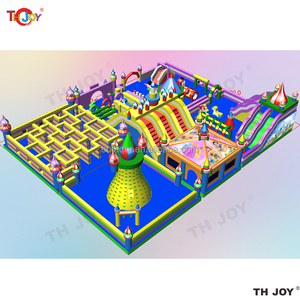 20x15m personnalisé grand parc gonflable commercial centre de divertissement familial funcity maison de rebond château gonflable - Product Image 4